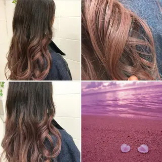 ロング カラー "PEPPU "所属・派手髪、ハイトーン ショートヘアShinのヘアスタイル