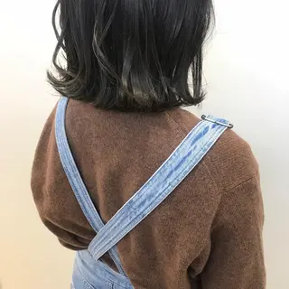 ミディアム カラー riho/ブリーチ/ デザインカラー/辻堂のヘアスタイル