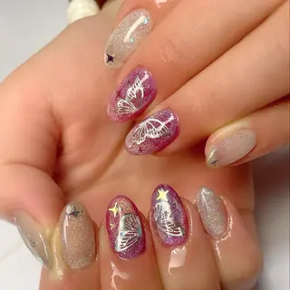 ミディアム ネイル 下妻市ﾈｲﾙｻﾛﾝ M_styleのネイルデザイン