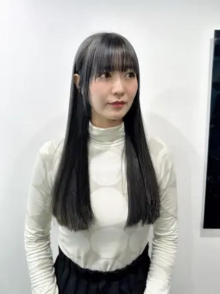 ロング 韓国風レイヤー🗝要 暗透カラー📓吉祥寺のヘアスタイル