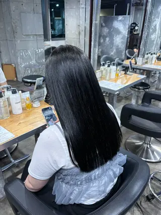 ロング カラー ハイトーンブロンド 横浜💞ミオのヘアスタイル