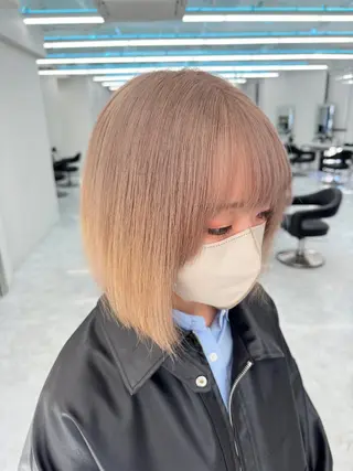 ショート カラー ダブルカラー 韓国ヘアKYONのヘアスタイル