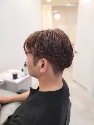 ショート メンズ パーマ 桐島 令奈のヘアスタイル