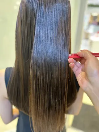 ロング カラー 艶質改善/縮毛矯正 ササキナツミのヘアスタイル