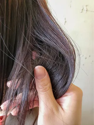 セミロング カラー 鈴木 三保のヘアスタイル