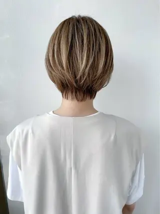 ショート ボブ/ショートボブ/ 岡山駅/別曽遥也のヘアスタイル