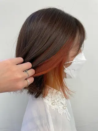 ミディアム あずま みゆのヘアスタイル