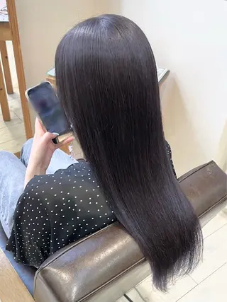 ロング カラー 髪質改善/艶カラー❄ 𝐲𝐮𝐮.のヘアスタイル