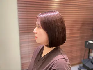 ショート Click所属・クニモトハルナ ボブ/柔らかカラーのヘアスタイル