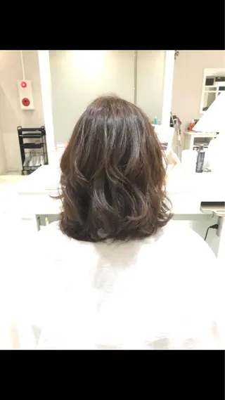 ミディアム カラー Miku❇️ フェイスレイヤーのヘアスタイル