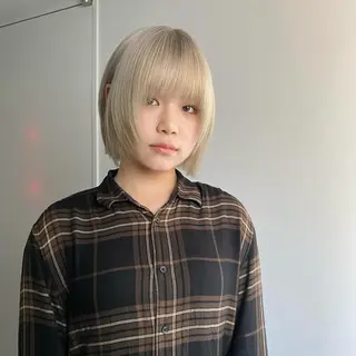 ミディアム カラー ヘアアレンジ mina 🌷のヘアスタイル