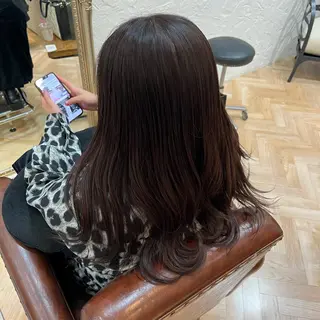 ロング 佐藤 あんなのヘアスタイル