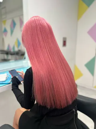 ロング カラー ヘアアレンジ Miwa🤍ダメージ レスカラー特化🦢のヘアスタイル