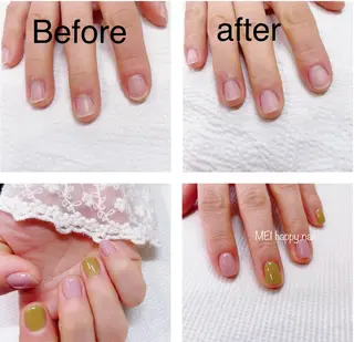 ネイル 北浦和 自爪育成ケアのネイルデザイン