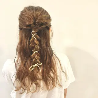 ロング ヘアアレンジ レイヤー/ハイトーン 🫧‪Erikaのヘアスタイル