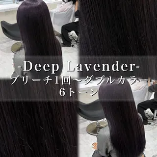 ロング カラー ヘアアレンジ 🫧透明感ラベンダー 似合わせ🫧あい🫧のヘアスタイル