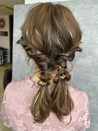 ミディアム ヘアアレンジ ひな ALBA🐰三鷹のヘアスタイル