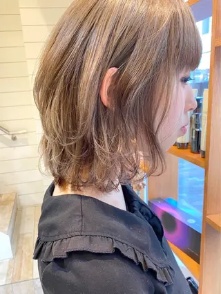 ミディアム カラー 赤み消し/透明感 🪽◝✩ 武者春花のヘアスタイル