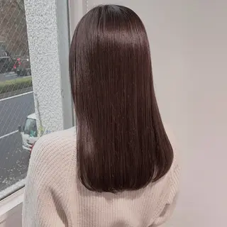 ロング カラー 韓国レイヤー🕊️ 柔らかベージュ🧸のヘアスタイル