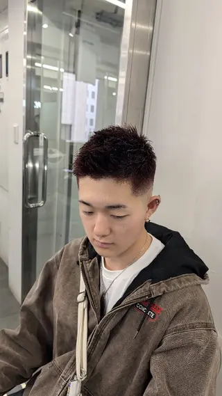 ショート メンズ カラー メンズカット HARUMUのヘアスタイル