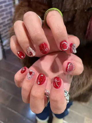 ネイル るか/透明感 カラー/アレンジのヘアスタイル