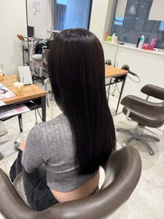 ロング カラー 髪質改善カラー ゆづきのヘアスタイル