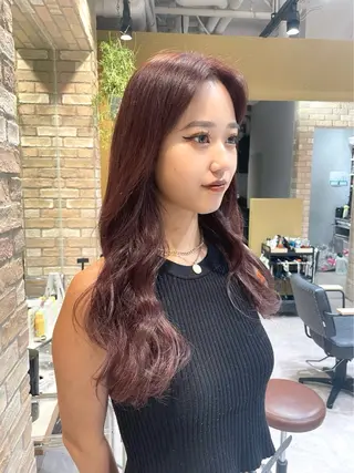 カラー 縮毛 酸性ストレート /ayumu☆のヘアスタイル