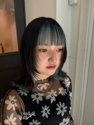 ミディアム クキノ ケイカのヘアスタイル