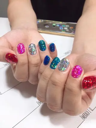 ネイル 沖縄市ネイルサロン エメラルドアイルのネイルデザイン