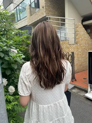 ロング カラー ヘアアレンジ メンズ 韓国ヘア🫧艶カラー 🫧髪質改善/オオヤのヘアスタイル