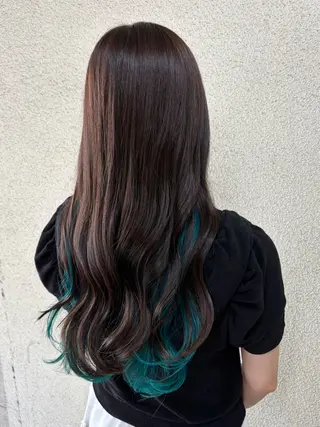 ロング 縮毛矯正 高橋佑のヘアスタイル