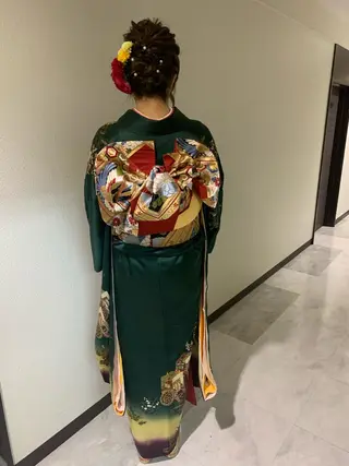 ミディアム Delight ヘアメイク着付けのヘアスタイル