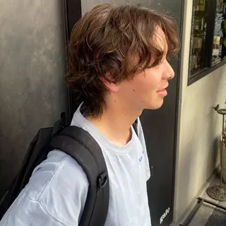 パーマ メンズ 比嘉 陽のヘアスタイル