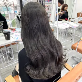 ロング カラー ヘアアレンジ ブリーチなしカラー /ベージュ/安形翔のヘアスタイル