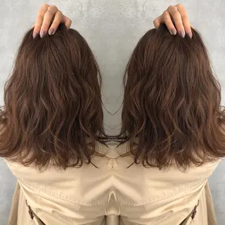 ミディアム カラー ♡美髪•艶髪♡砂川 なつきのヘアスタイル
