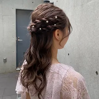 ロング ヘアアレンジ 平野 愛華のヘアスタイル
