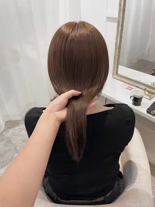 セミロング カラー 垢抜け似合わせカラー /梅田 /ayanaのヘアスタイル