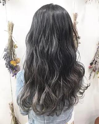 ロング コテ巻き風パーマ/ 髪質改善/河島恭平のヘアスタイル
