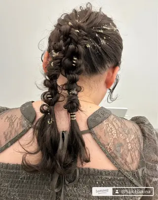 セミロング くすみカラー🏹🤎 Tsukinaのヘアスタイル