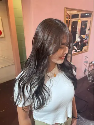 ロング chikashitsu所属・Junmi/ﾁｶｼﾂ /堀江のヘアスタイル