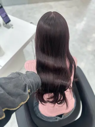 ロング カラー mina/暖色カラー 🥀韓国風カット🥀のヘアスタイル