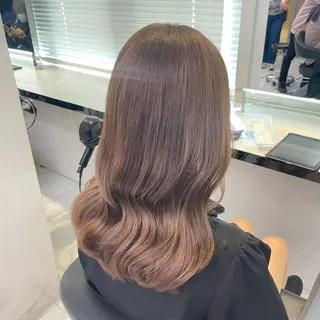 セミロング カラー ヘアアレンジ 💖うる艶カラー💖 モデル募集💖のヘアスタイル