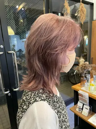 ミディアム カラー 🌿レイヤーボブ/パ ーマ🌿　木梨健太のヘアスタイル