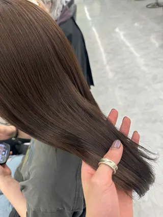 ミディアム カラー ヘアアレンジ ☁️縮毛矯正✖️ 赤み消し☁️りくのヘアスタイル