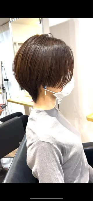 ショート カラー lab.by ioe中崎店所属・中北篤志 ショートボブのヘアスタイル