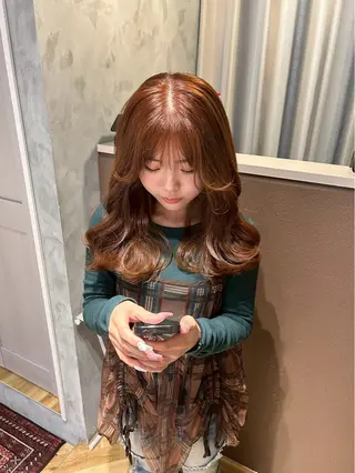 ロング 齋 花音のヘアスタイル