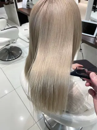 ロング カラー 坪内翔音 /シールエクステのヘアスタイル