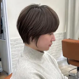 ショート カラー 髪質改善🤍艶カラー ゆいのヘアスタイル