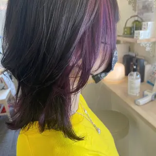 ミディアム ボブウルフ／ボブ Satsuki【名駅のヘアスタイル