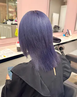 セミロング カラー ヘアアレンジ 🥀レイヤー×ハイト ーントレンドヘア🥀のヘアスタイル